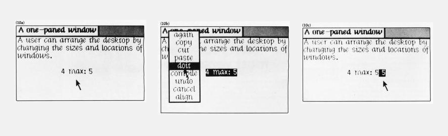 Photograph of GUI windows showcasing doit function in Smalltalk